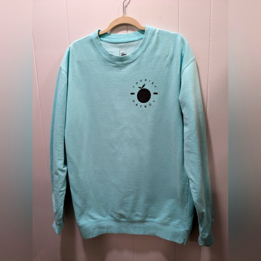 Flowmotion mens sweatshirt. Size XL. Mint green. Long sleeve.